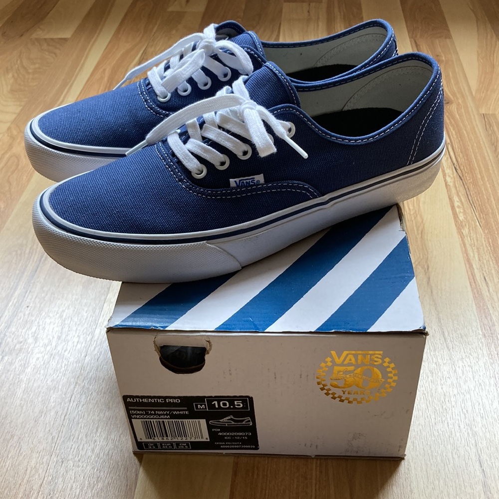 Vans Authentic Pro 50th Anniversary Skate Shoes Size 10.5 NWOT